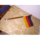 Flaggenstock Holz 59cm, 26mm, Fu  20 / 50mm, Flagge 29...
