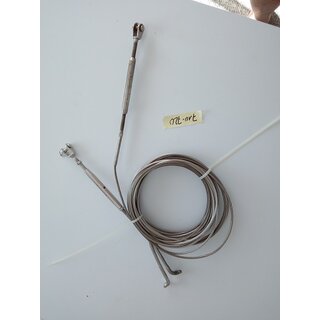 2 x Wante 710 und 720cm Vorstag incl Wantenspanner  4mm gewalzte Enden durch den Wantenspanner verndert sich die Lnge um ca. +/-5 cm