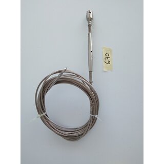 Wante 670cm Vorstag incl Wantenspanner  4mm gewalzte Enden durch den Wantenspanner verndert sich die Lnge um ca. +/-5 cm