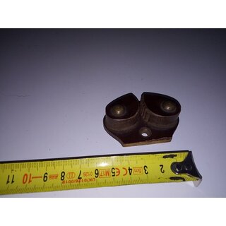 Klemme aus Tufnol bis Ø 6mm Gebraucht Grundplatte 60 x 45mm