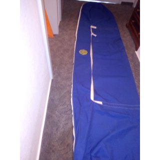 Boot Tasche Segelsack 312cm lang, breite 75cm Reisverschluss 285cm blau gebraucht klasse universale Bootstasche