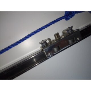 Großschot Traveler System 88cm Schiene, 20mm breit, incl. Schlitten Endkappen Gebraucht