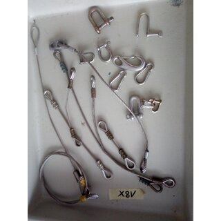 18 x VA Schekel Haken Draht enden gebraucht wie abgebildet